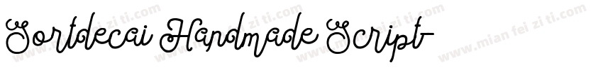 Sortdecai Handmade Script字体转换